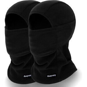 Women's Black/black Balaclava Ski Mask Windproof Lightweight Winter Face Mask
